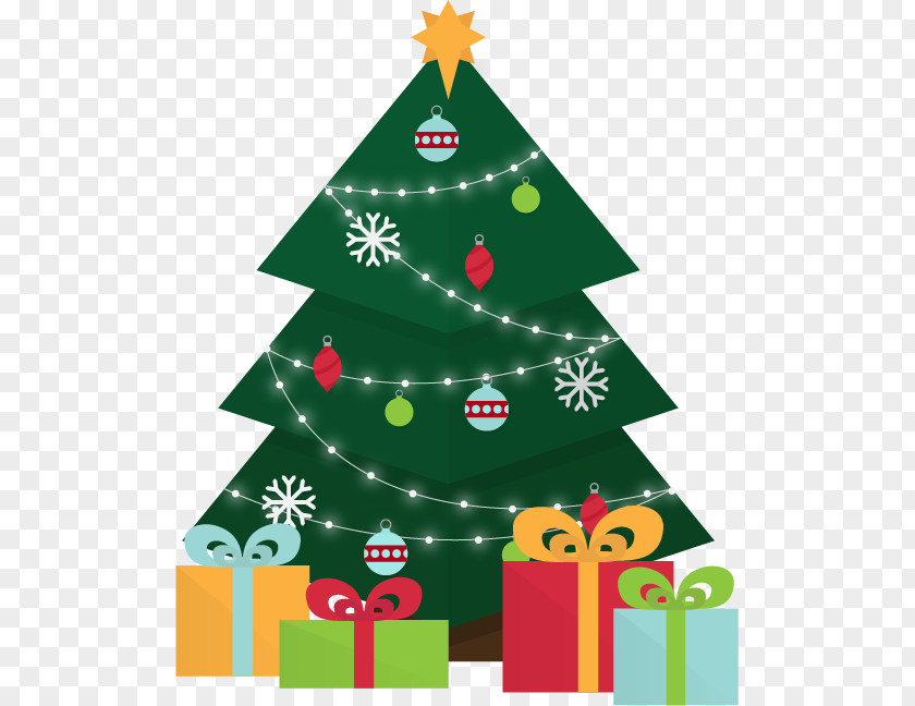 Luminous Christmas Tree Lights Santa Claus Advent Calendars Gift PNG