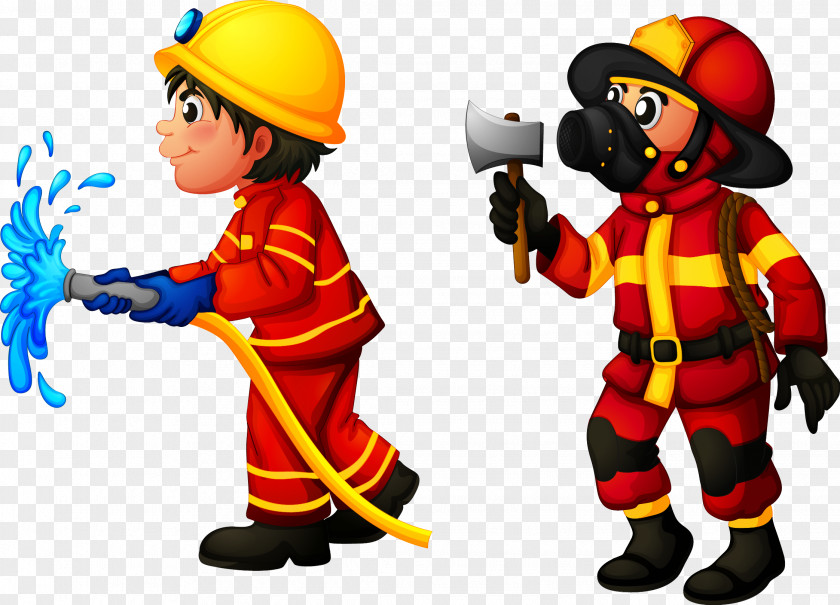 Firefighters Are Working Firefighter Royalty-free Stock Photography Clip Art PNG