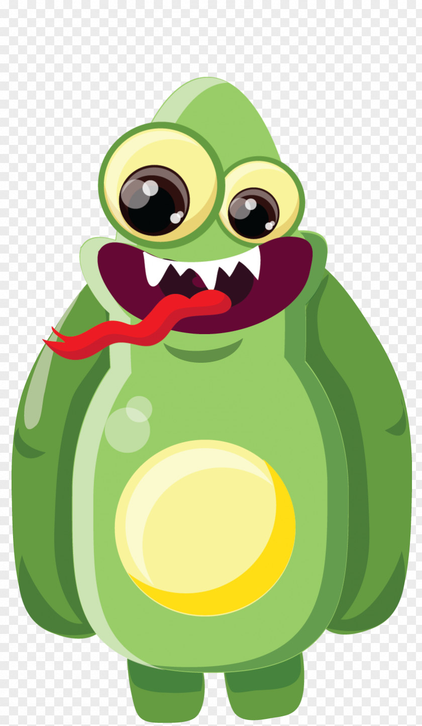 Avocado Bacteria Animation Clip Art PNG