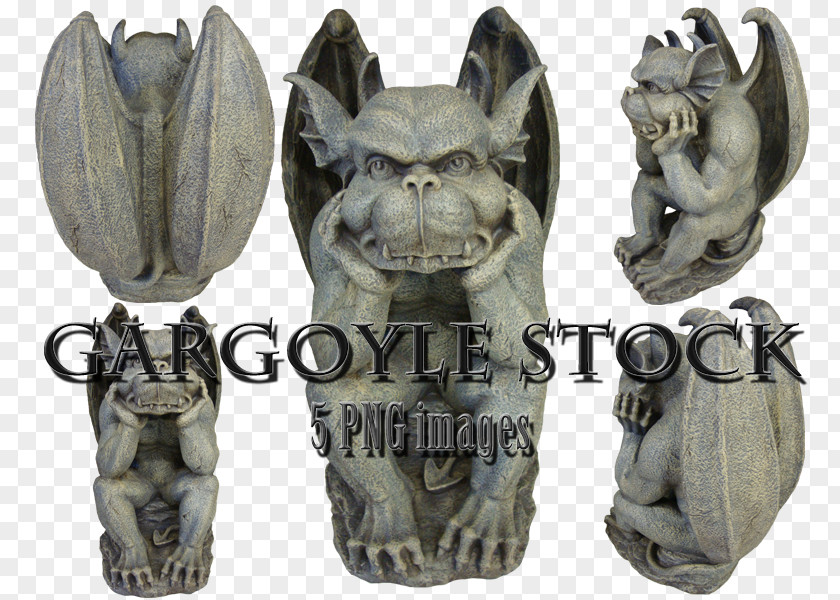 Gargoyle Statues Sculpture DeviantArt Stone Carving PNG