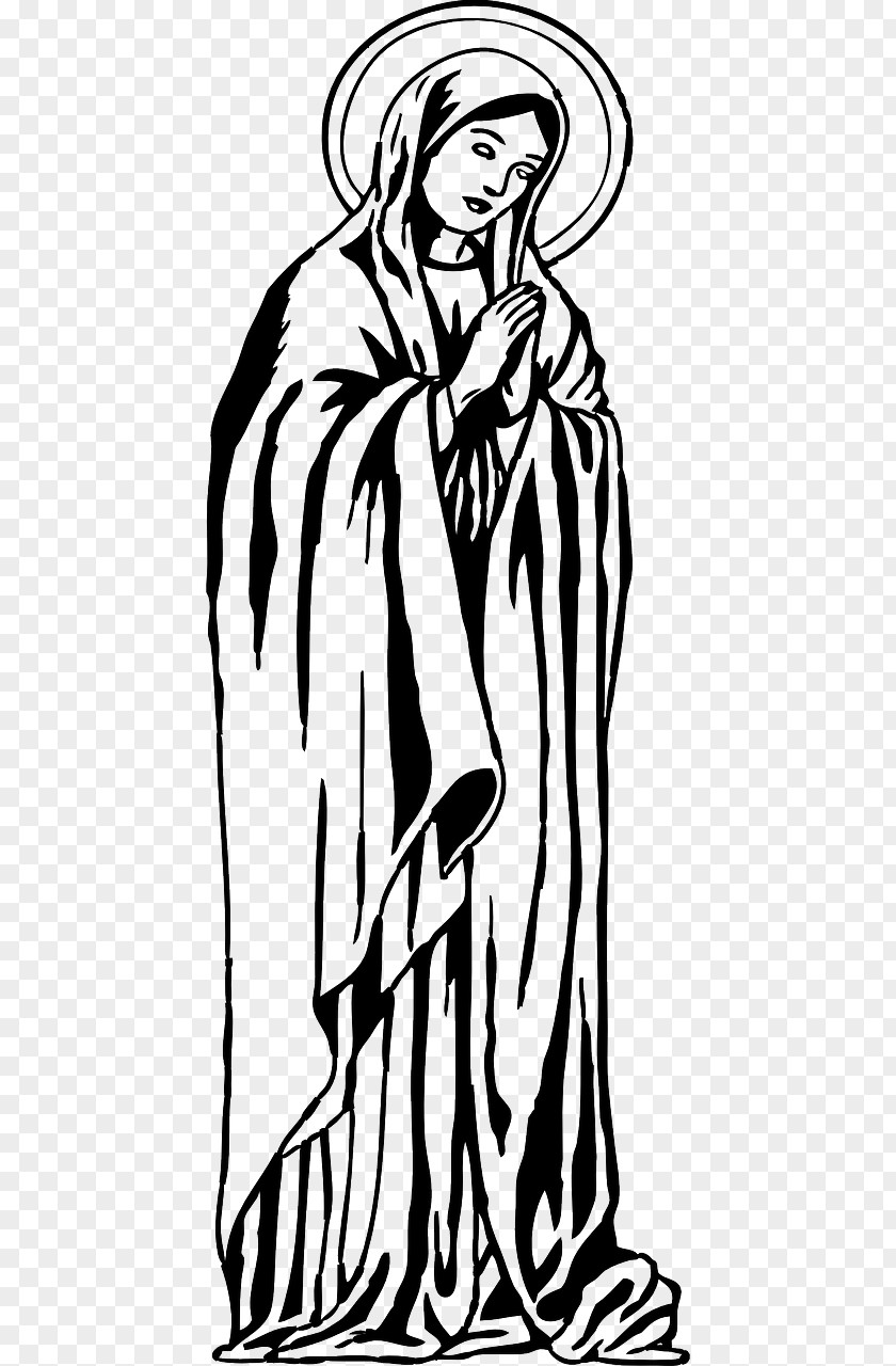 Virgin Vapor Woman Vector Graphics Clip Art Image Madonna Veneration Of Mary In The Catholic Church PNG