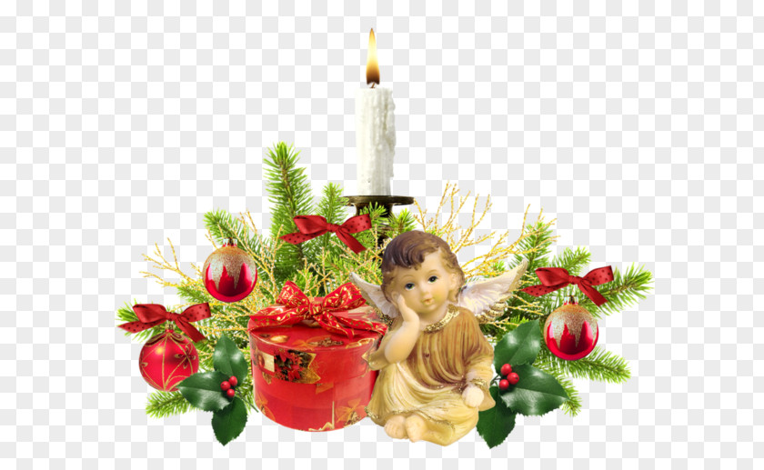Cupid Christmas Decoration Candles Candle Ornament PNG