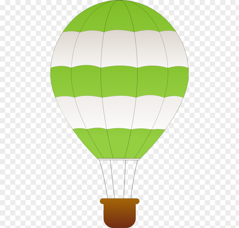 Green Parachute Hot Air Balloon Clip Art PNG