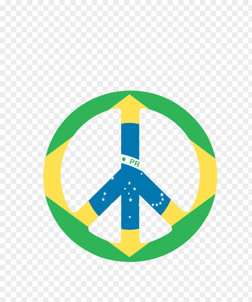 Open Source Vector Art Flag Of Brazil Peace Symbols Clip PNG