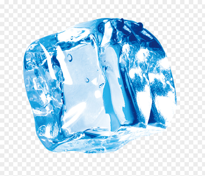 Blue Ice Cubes Cube PNG