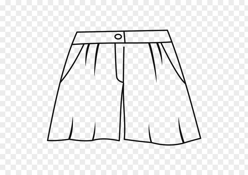 Dress Shorts Skirt Line Art Clip PNG