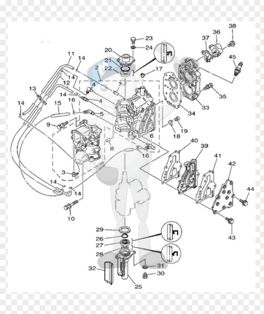 Engine Yamaha Motor Company Two-stroke Outboard Exhaust System PNG