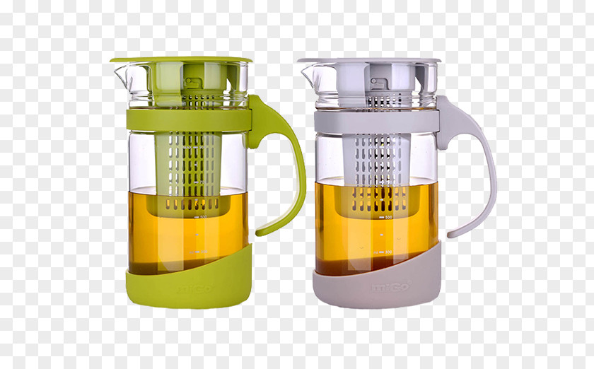 Filtering Jug Kettle Heat-resistant Glass Lid Teapot Cup PNG