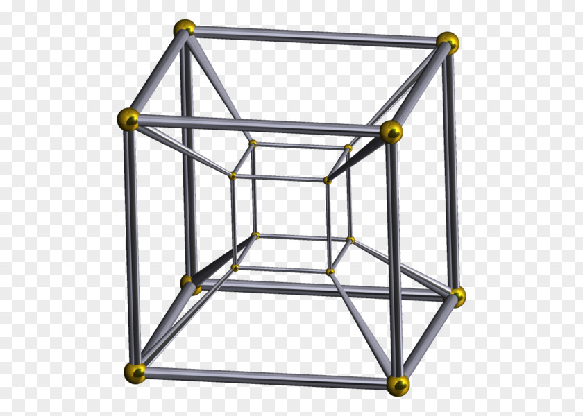 Three Dimensional Tesseract Four-dimensional Space Three-dimensional Hypercube PNG