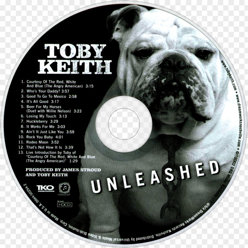 Unleashed Album Greatest Hits 2Cd Insert Bulldog Toby Keith PNG