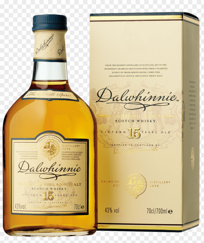 Dalwhinnie Distillery Single Malt Whisky Scotch Whiskey PNG