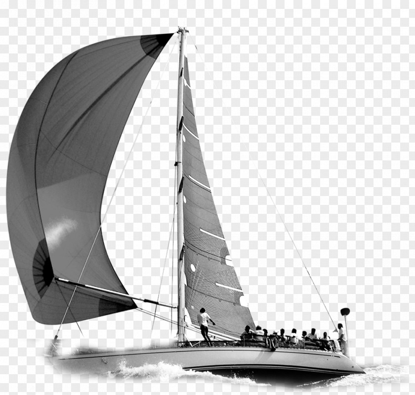Sail Sailing Ship Sloop Yawl PNG