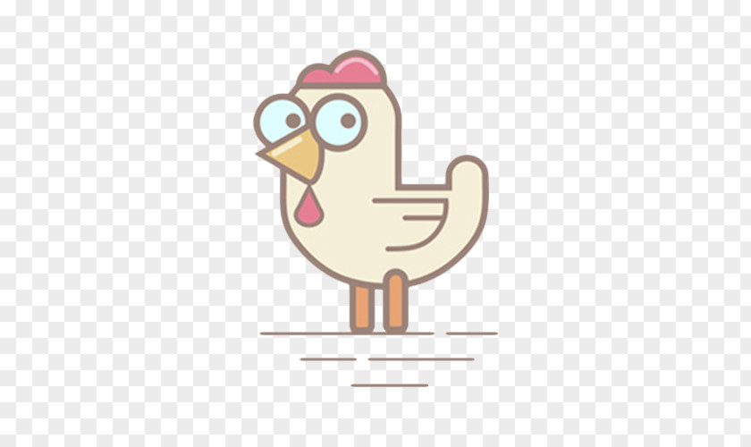 Simple Hand-painted Cartoon Rooster Pen Chicken Clip Art PNG