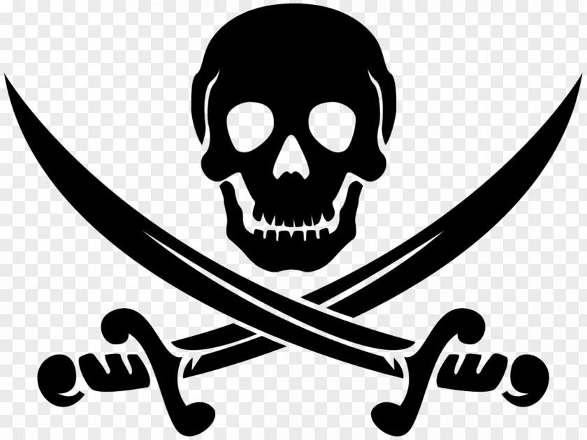 Skull Crossbones Piracy Jolly Roger Clip Art PNG