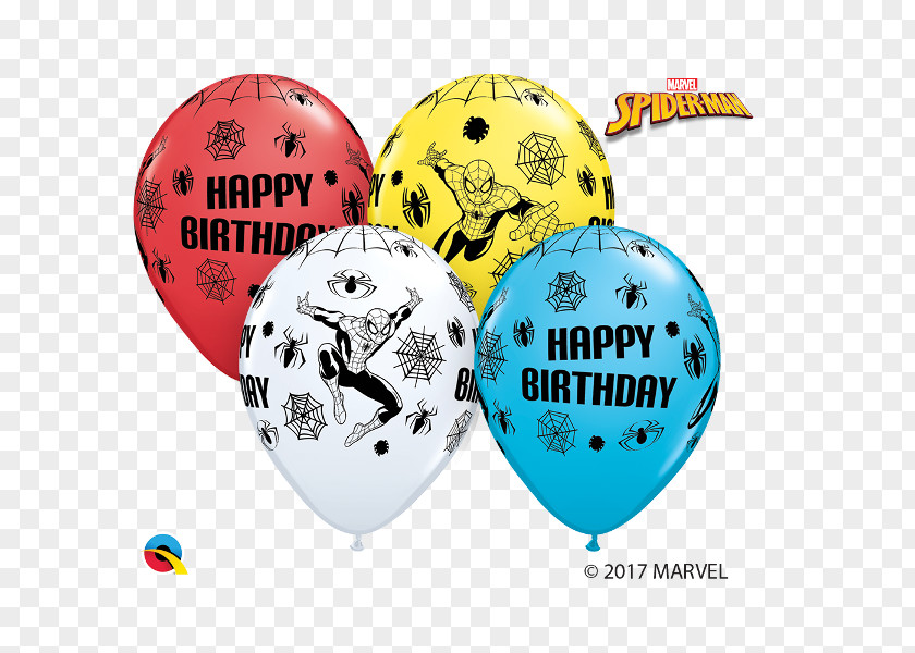Spiderman Birthday Toy Balloon Spider-Man Latex PNG