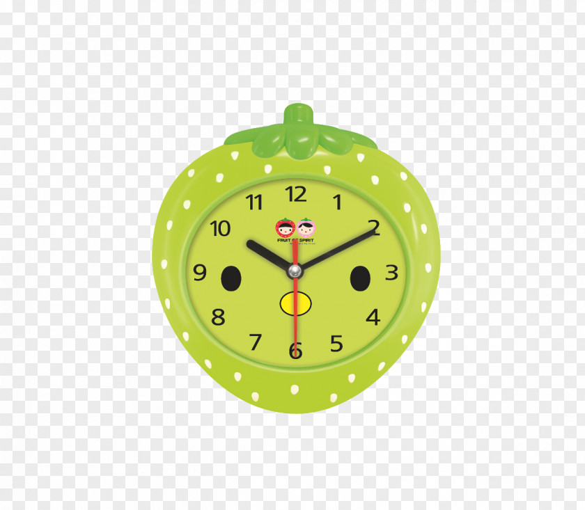Cartoon Strawberry Alarm Clock Fruit PNG