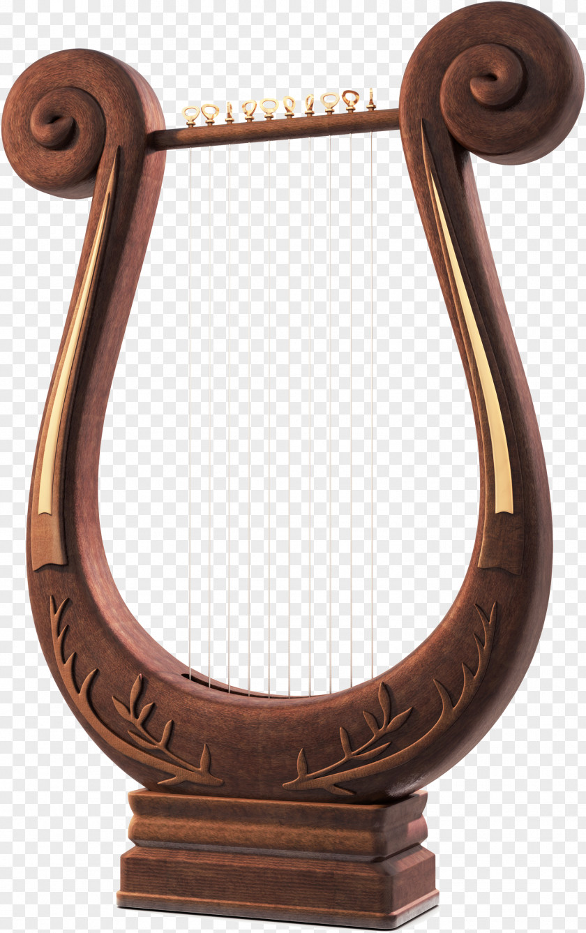 Harp Lyre Musical Instrument PNG