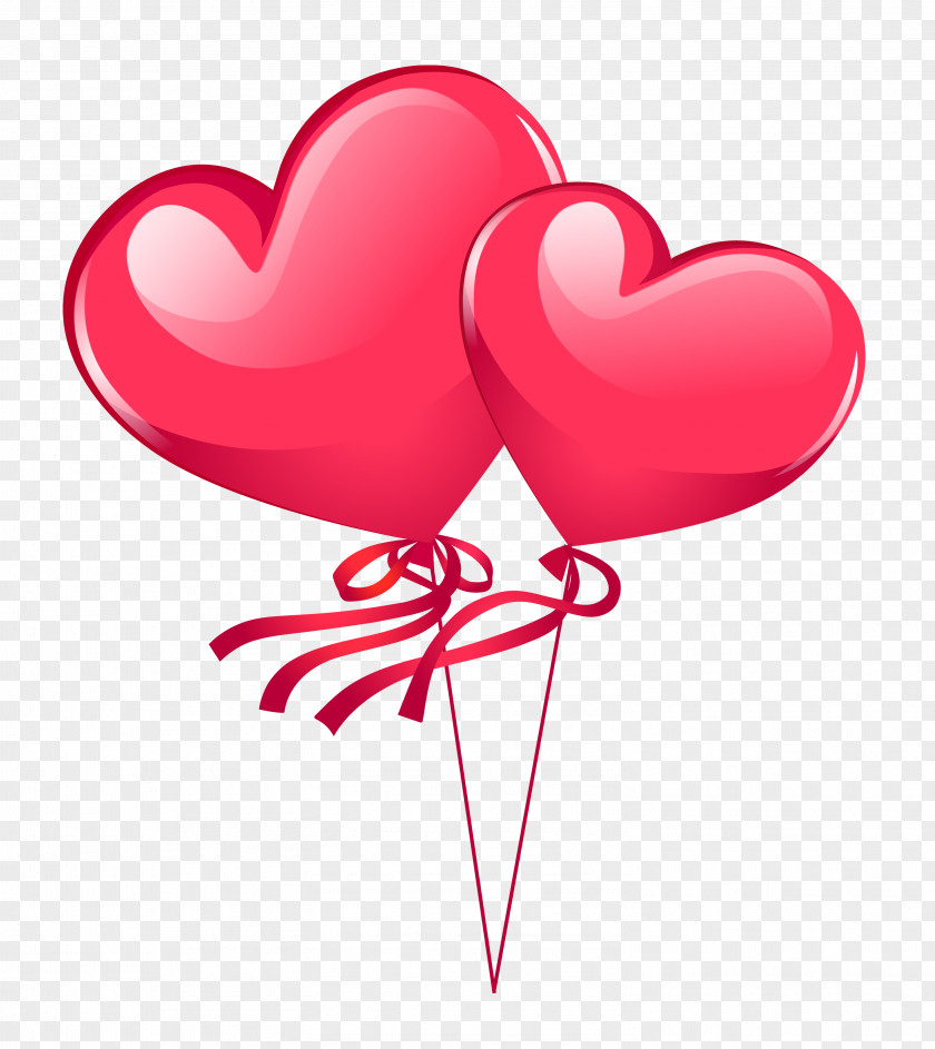 Heart Balloons Clip Art PNG
