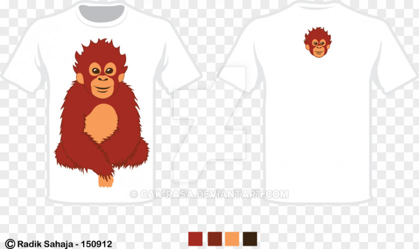 Orang Utan T-shirt Clip Art Illustration Sleeve Logo PNG