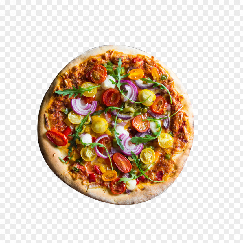 Seafood Pizza Italian Cuisine Cherry Tomato Take-out Pesto PNG