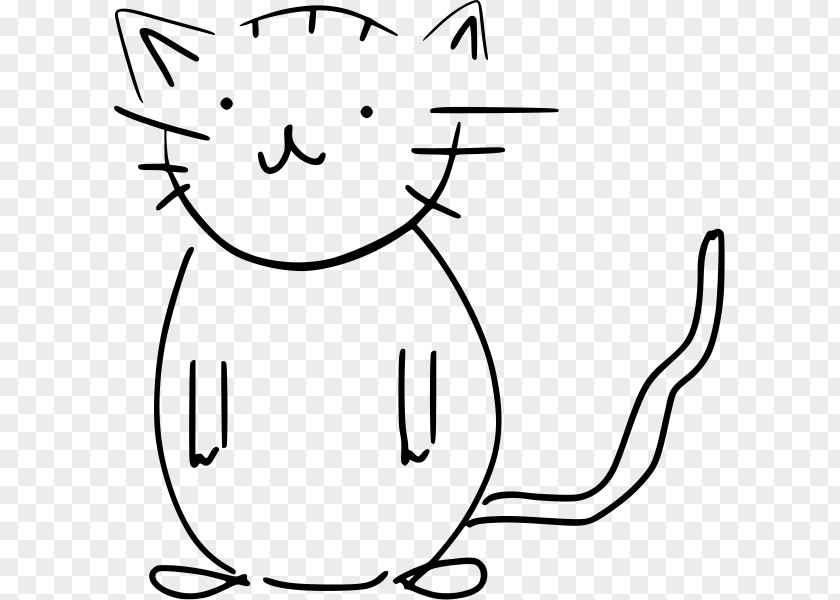 Sketch Guide Whiskers Cat Drawing Black And White Clip Art PNG