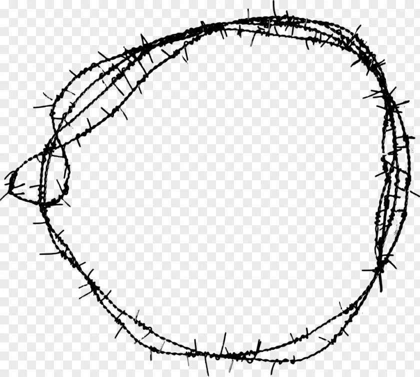 Barbwire Barbed Wire Circle Wiring Diagram Circuit Electrical Wires & Cable PNG