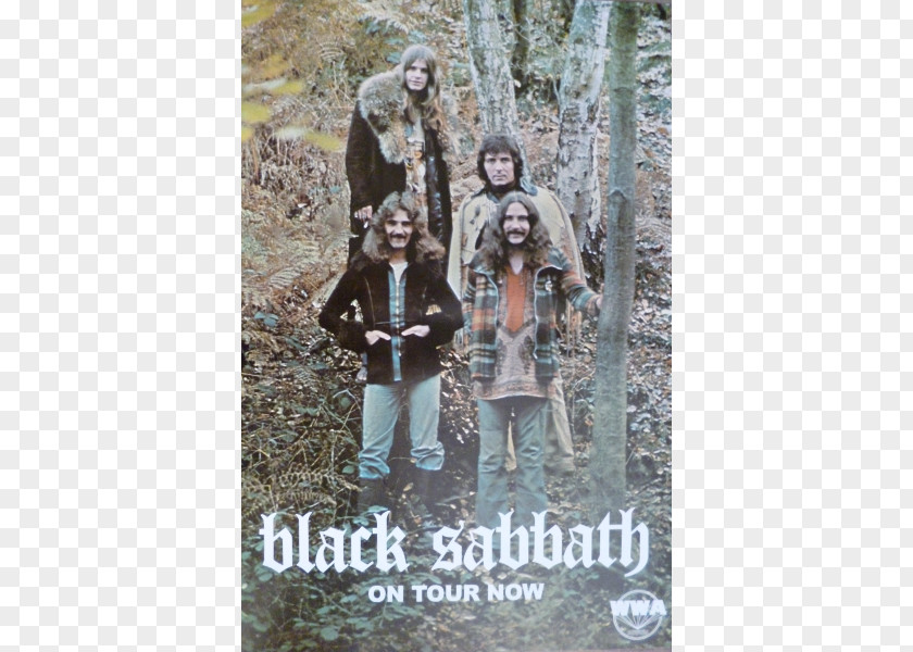 Promotional Poster Black Sabbath Classic Rock Hard Heavy Metal PNG