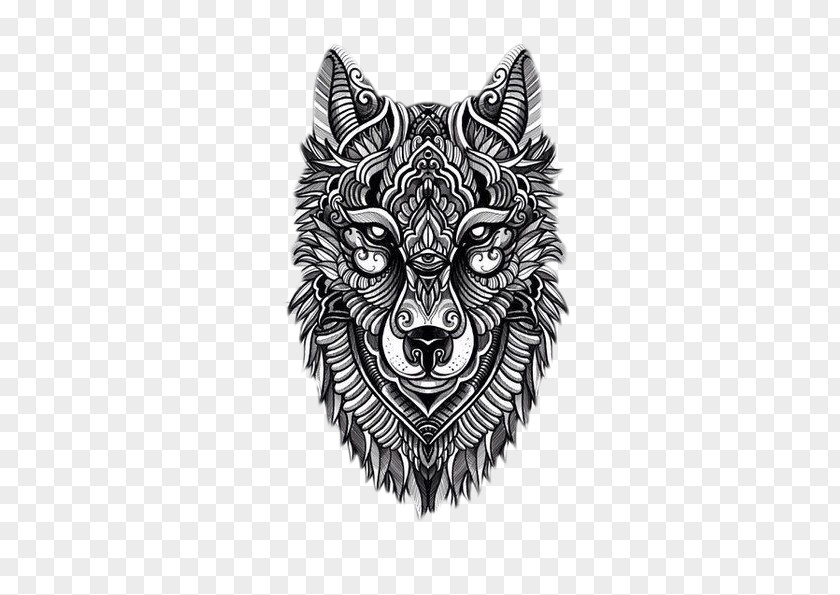 Wolf Sleeve Tattoo Abziehtattoo Fake Sticker PNG