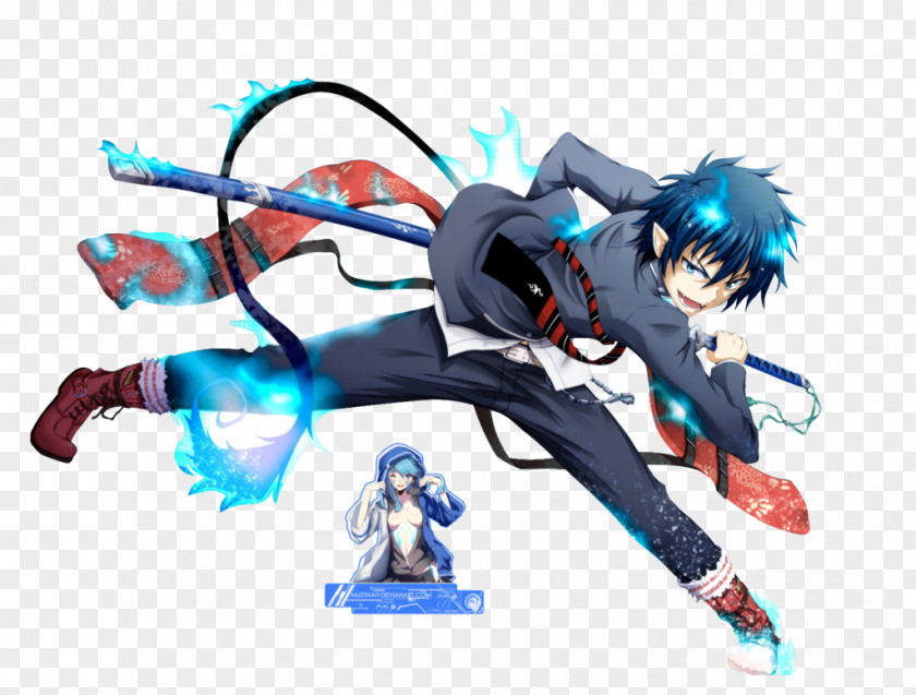 Blue Exorcist Rin Okumura Yukio Shiemi Moriyama Kirigakure Shura PNG