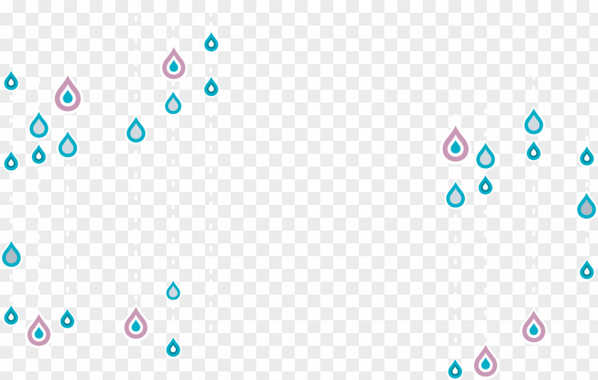 Cartoon Water Drops Blue Drop PNG
