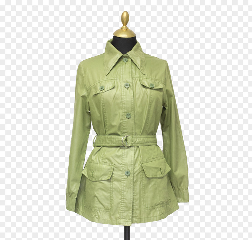 Dixi Coat Trench Khaki PNG