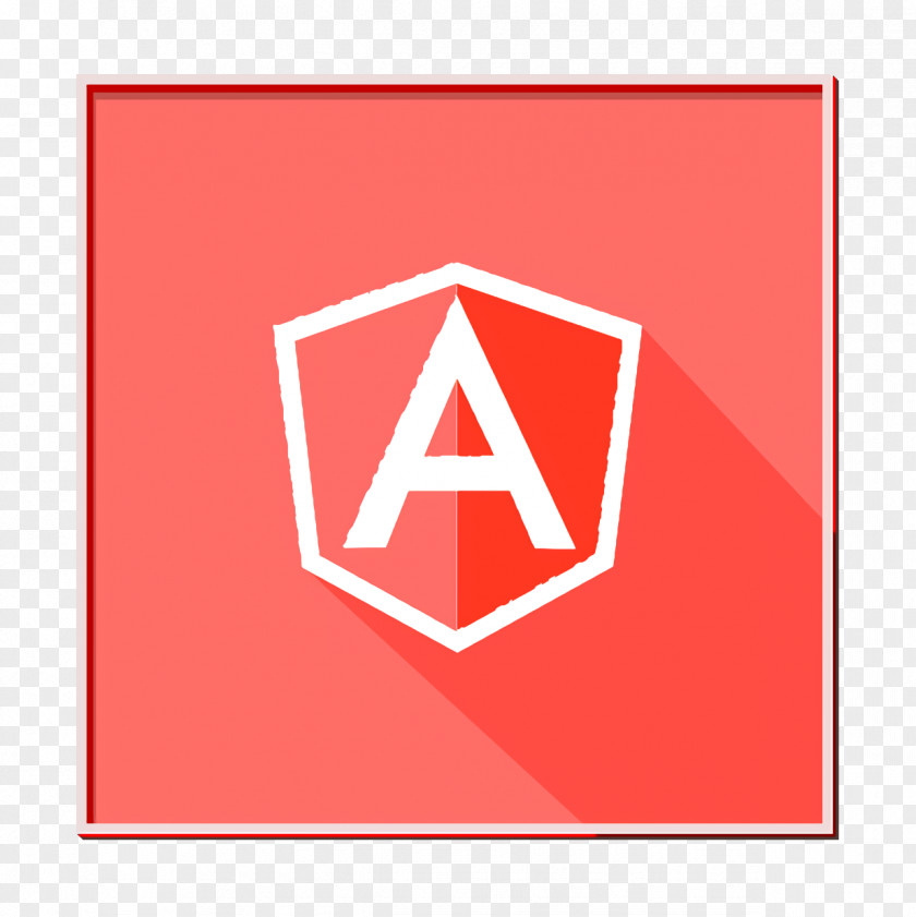 Rectangle Red Flag Angular Icon Front-end Javascript PNG