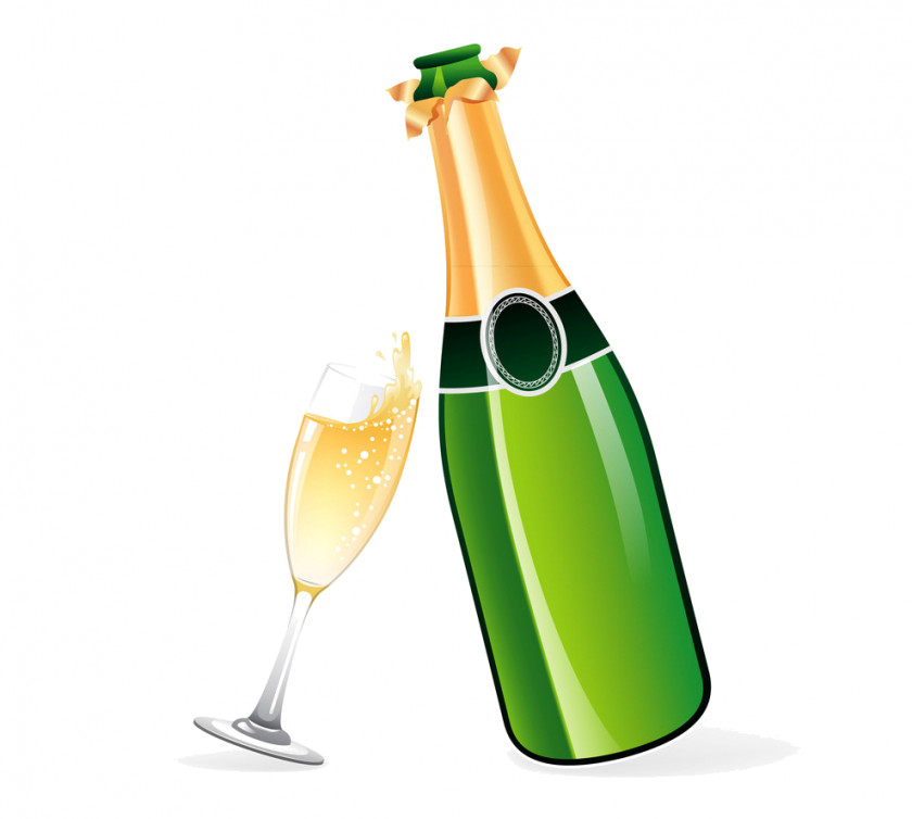 Champagne Bottle Wine Clip Art PNG