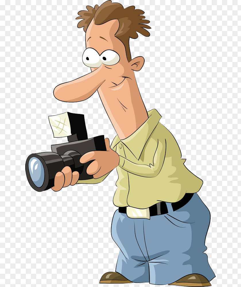 Holding The Long Nose Of Camera Royalty-free Photographer Clip Art PNG