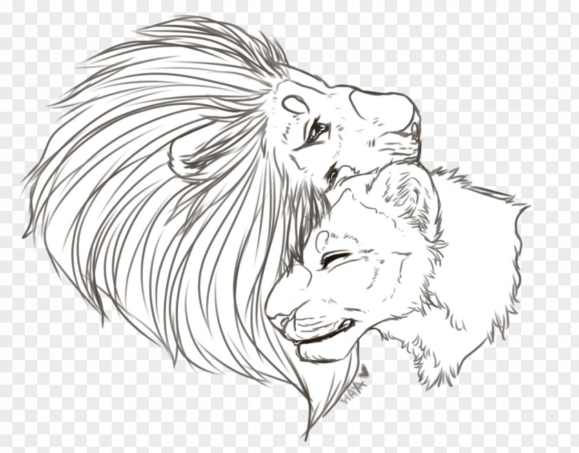 Khal Drogo Lion Ear Cat Sketch PNG