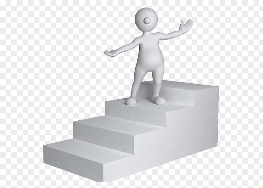 Little Man Climbing Stairs U53f0u9636 3D Computer Graphics PNG