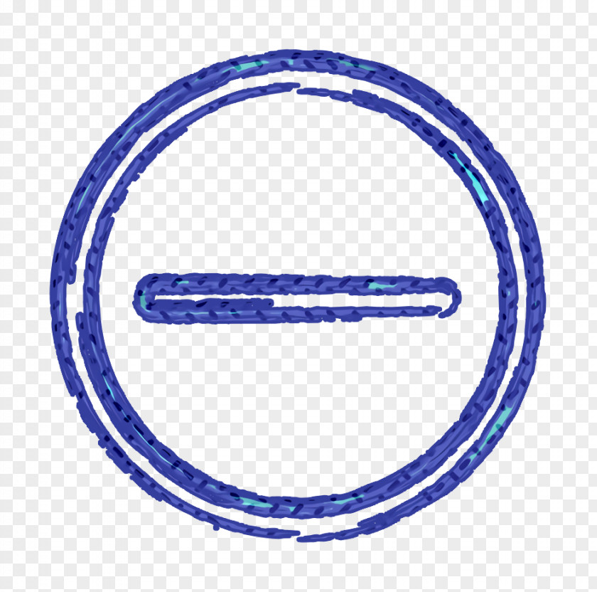 Rim Electric Blue Delete Icon Minus Productivity PNG