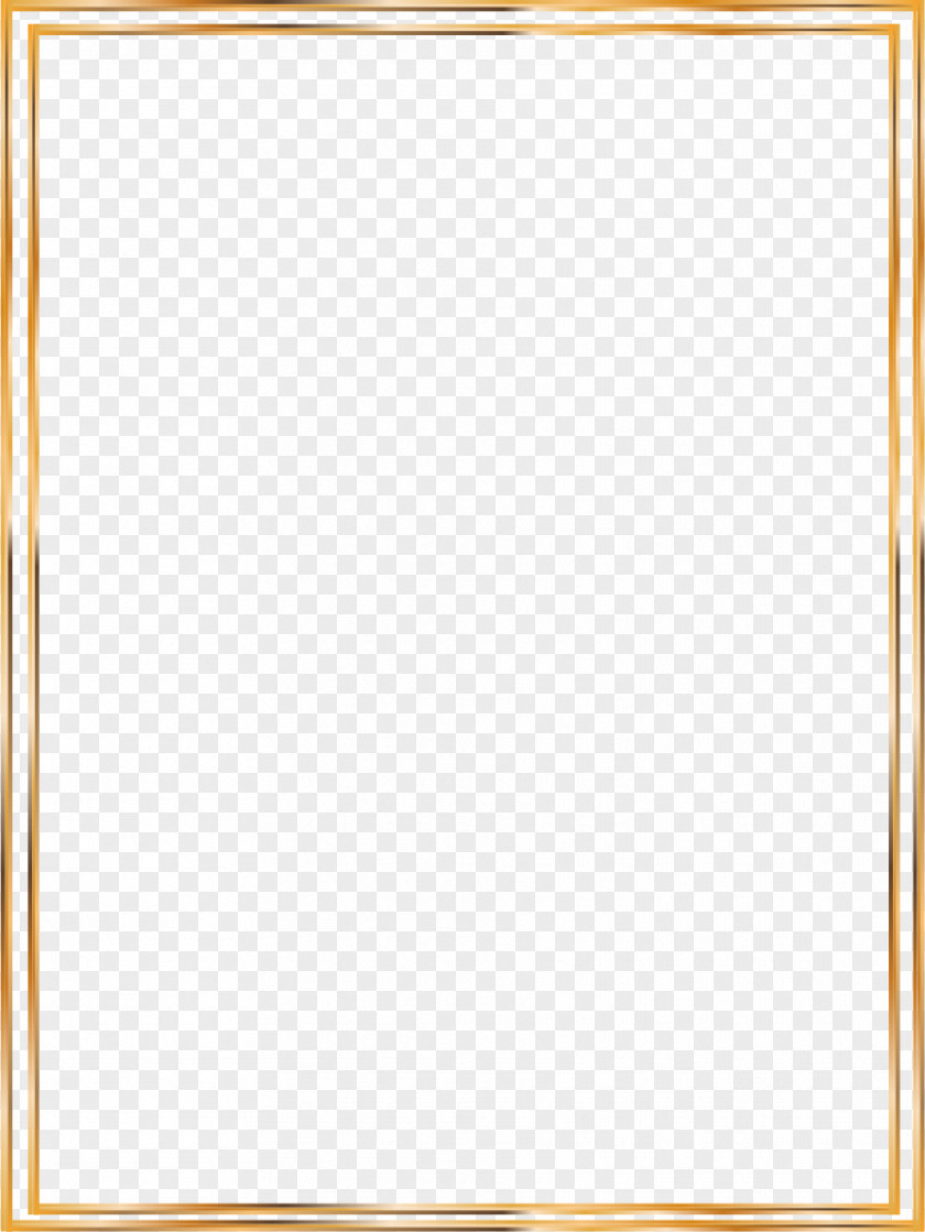 Vector Gold Line Border Icon PNG