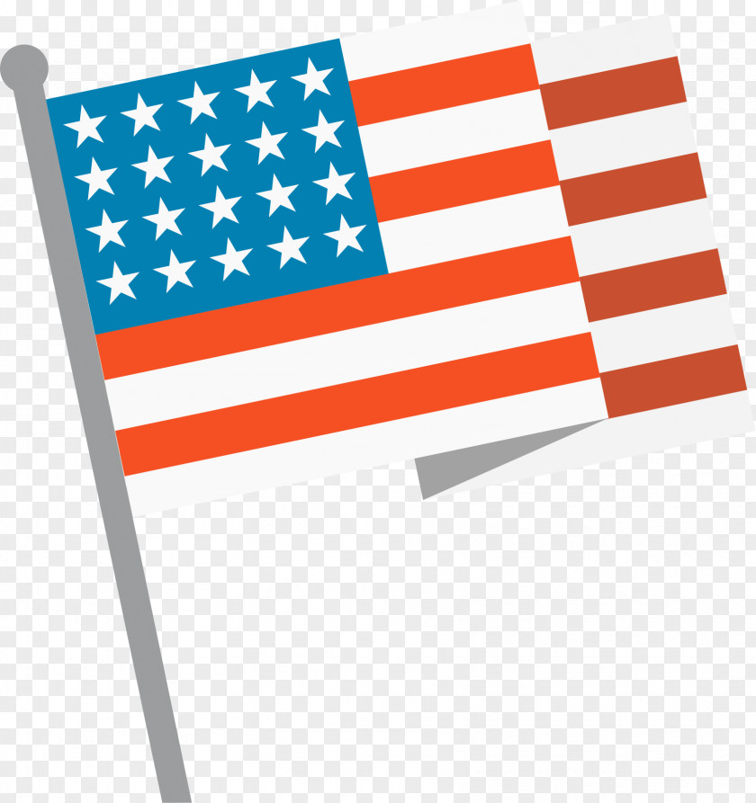 Vector Hand-painted American Flag Of The United States Illustration PNG