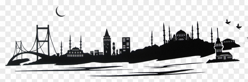 Istambul Silhouette Artikel Sticker Wall Decal Textile PNG