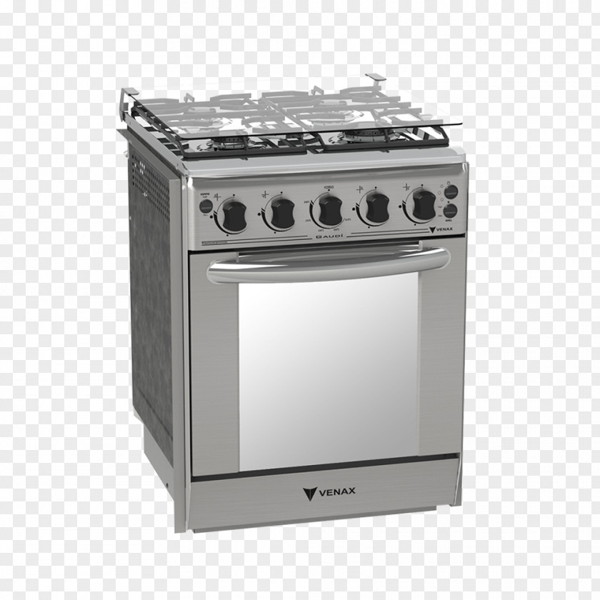 Kitchen Gas Stove Cooking Ranges Oven Stainless Steel PNG