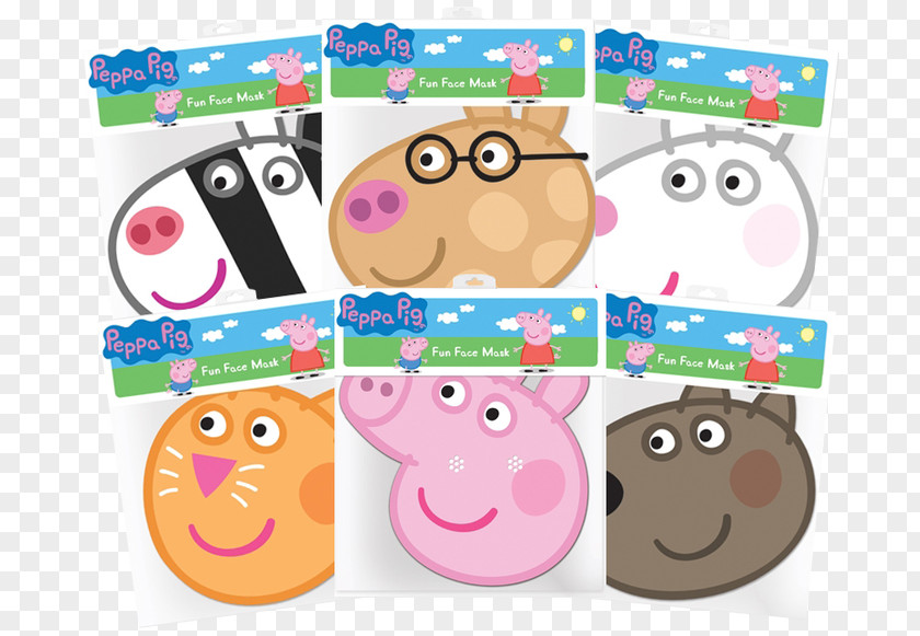 Peppa Mask George's Friend; Granddad Dog's Garage; Painting; Rebecca Rabbit; Daddy Pig's Birthday Part 2 Party Character Standee PNG