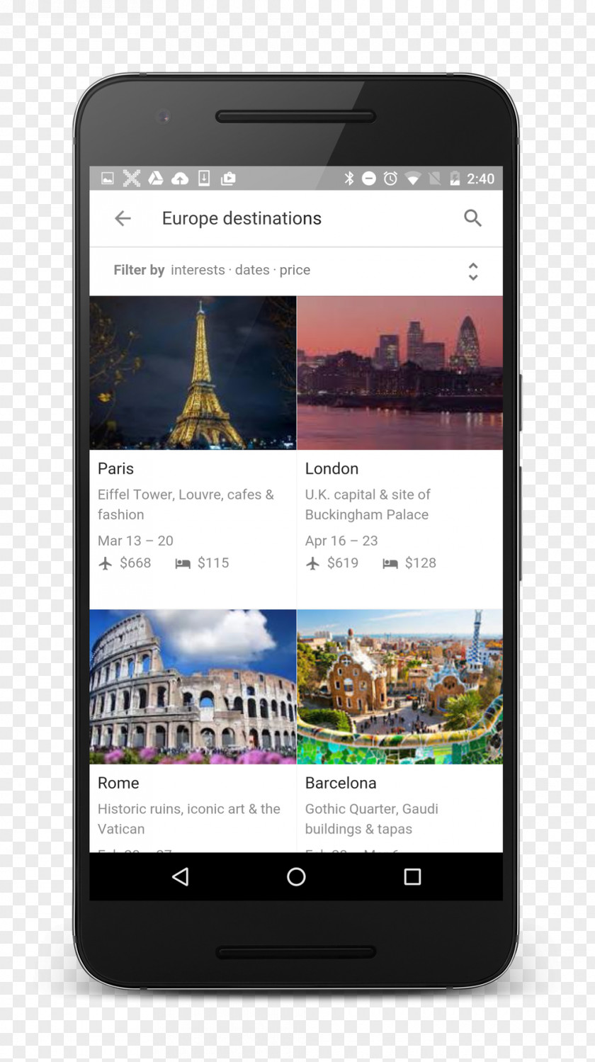 Travel Itinerary Google Flights Trip Planner PNG