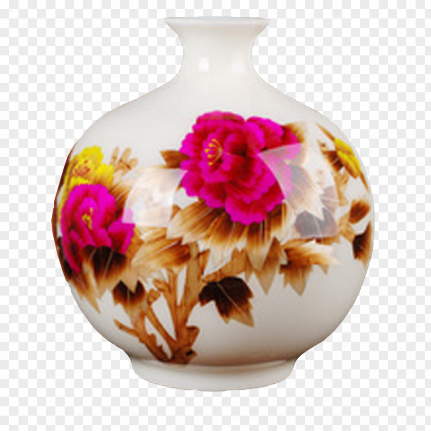 Vase Jingdezhen Ceramic Porcelain Straw PNG