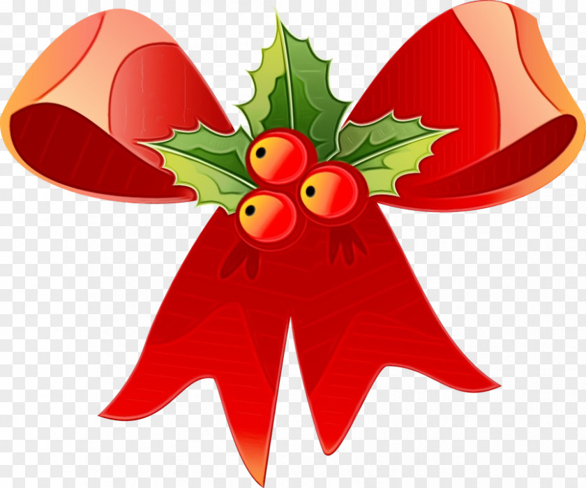 Fictional Character Plant Red Christmas Ribbon PNG