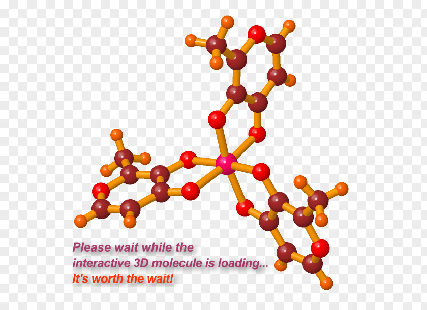 Gallium Maltolate Molecule Interactive Representation Graphics PNG