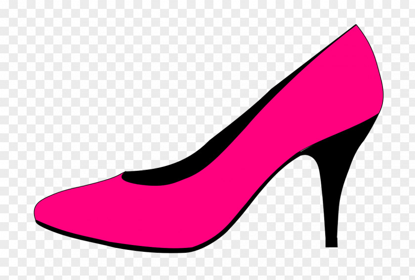 Pink High Heels High-heeled Footwear Court Shoe Clip Art PNG