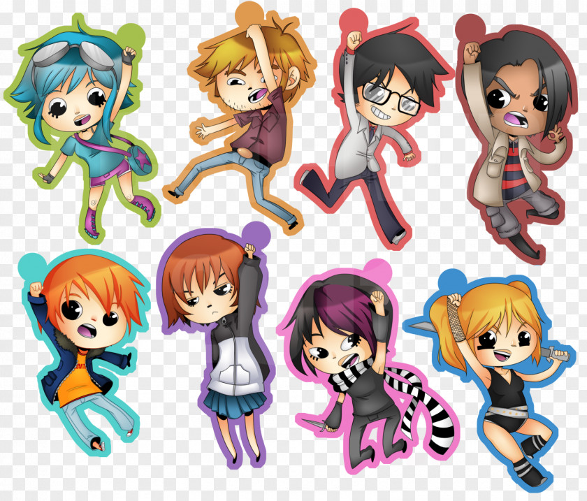 Scott Pilgrim Mammal Doll Character Clip Art PNG