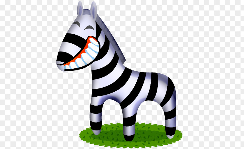 Smiley Zebra ICO Download Icon PNG