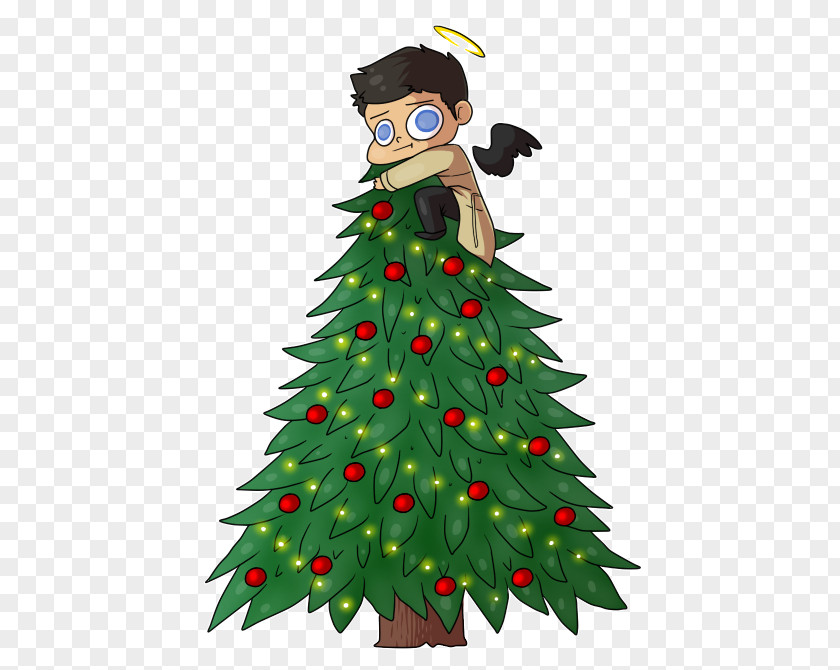 Tree Topper Christmas Castiel Sam Winchester Ornament Tree-topper PNG